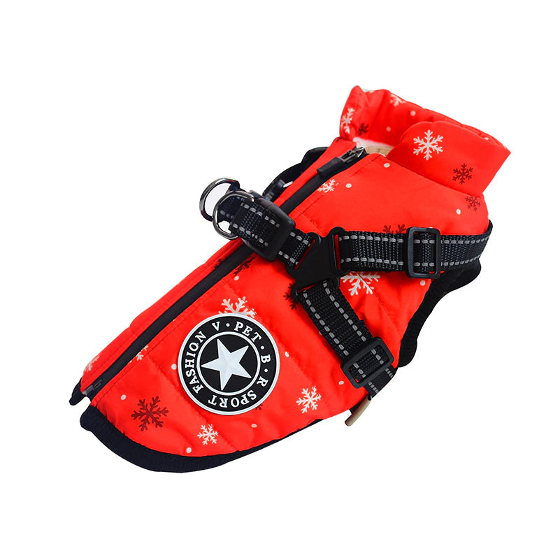 Waterproof Winter Jacket Dog Harness