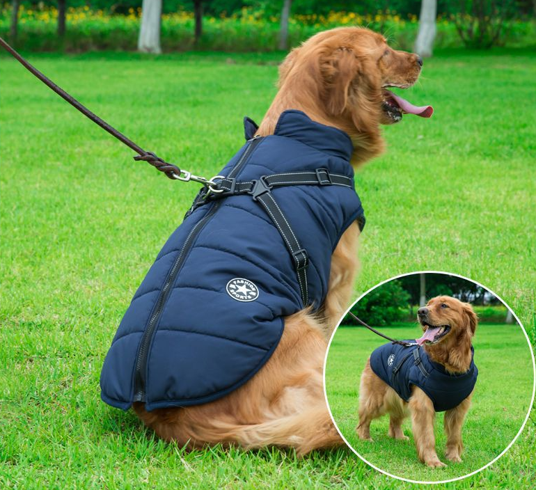 Waterproof Winter Jacket Dog Harness