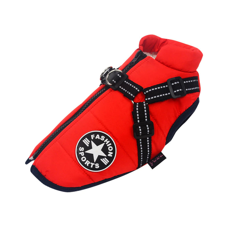 Waterproof Winter Jacket Dog Harness