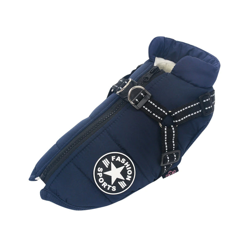 Waterproof Winter Jacket Dog Harness