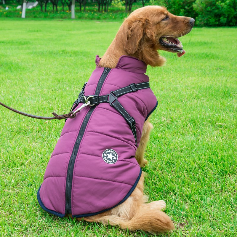 Waterproof Winter Jacket Dog Harness